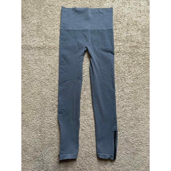 NWT Spanx Pull On High Rise Skinny Leg Seamless Side Zip Ankle Leggings Gray XL - Picture 2 of 9